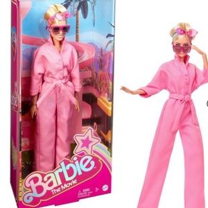 Barbie The Movie Collectible Doll Margot Robbie as Barbie in Pink Power Jumpsuit